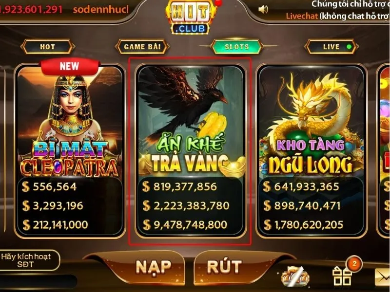 Hướng dẫn từng bước chơi Ăn Khế Trả Vàng tại Hit Club