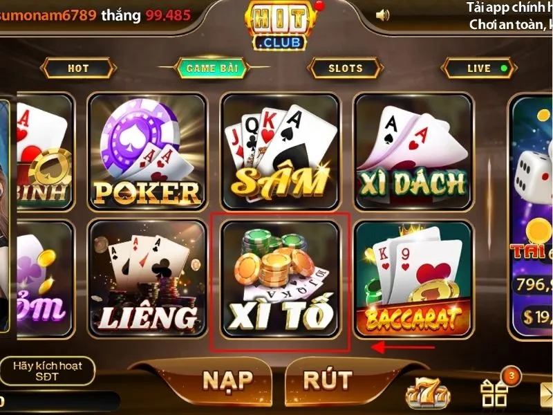Từng bước trải nghiệm game bài Xì Tố tại Hit Club